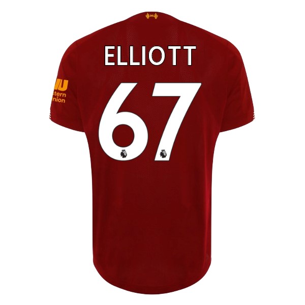 Camiseta Liverpool NO.67 Elliott Primera equipación 2019-2020 Rojo